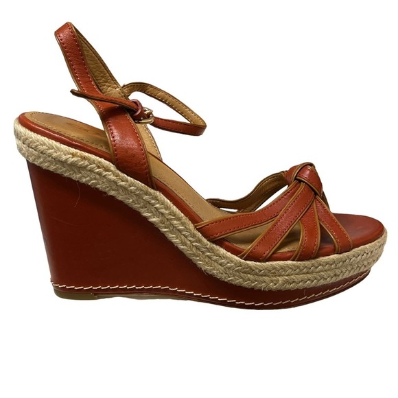 Coach Dalton Platform Wedge Espadrilles Size 8 - Picture 2 of 10